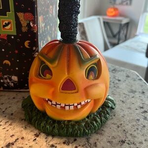 Radko Vintage 36” Shiny Brite Pumpkin Ornament Trick Or Treat Ornament Tree